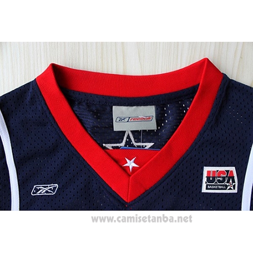 Camiseta USA 2004 Allen Iverson #4 Azul